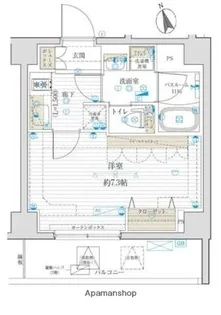 ブライズ神楽坂DUE【4階】の間取り