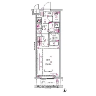 ベルシード板橋NORTH【202号室】の間取り