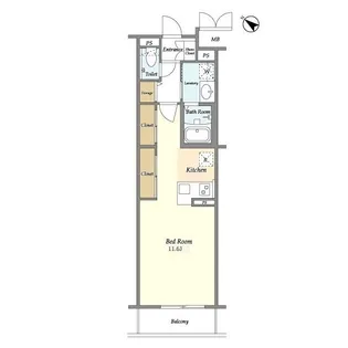 BLESS北新宿【5階】の間取り