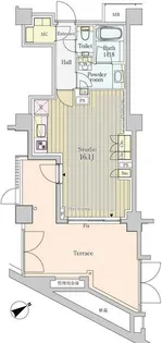パークアクシスプレミア表参道【103号室】の間取り