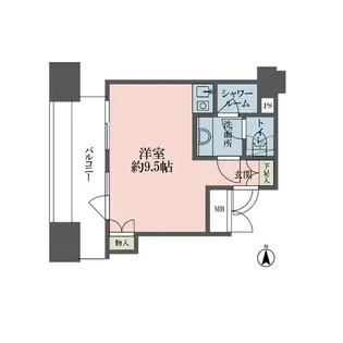 ルネ新宿御苑タワー【7階】の間取り