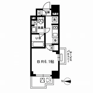 レジディア新宿イーストⅢ【9階】の間取り