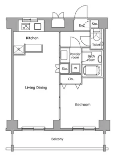 レジディア上落合【4階】の間取り