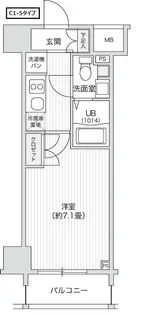 レジディア笹塚Ⅱ【12階】の間取り