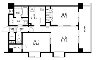 レジディア池袋【5階】の間取り