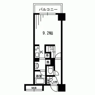 レジディア荻窪【2階】の間取り