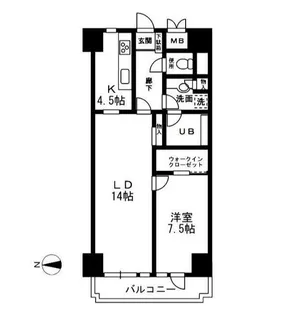 レジディア目白【2階】の間取り