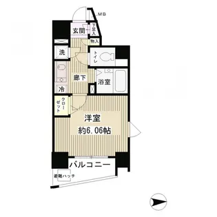 レジディア新中野【9階】の間取り