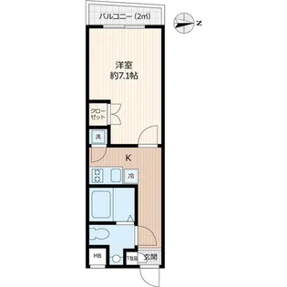 BEVERLY HOMES 下赤塚【1階】の間取り