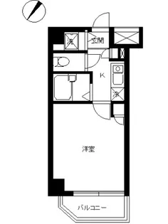 スカイコート代々木【804号室号室】の間取り