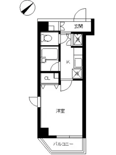スカイコート幡ヶ谷【3階】の間取り