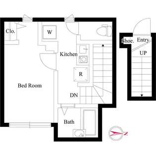 リブタス中野江原町【2階】の間取り