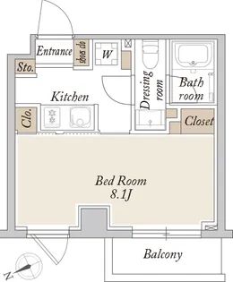 ORSUS新江古田【3階】の間取り