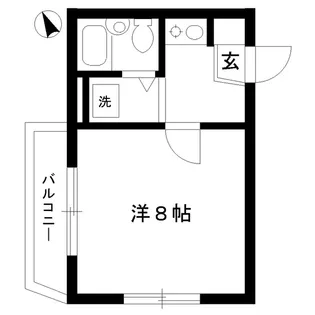 フラットエイト【2階】の間取り