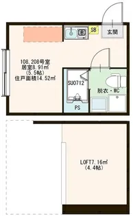 ハーモニーテラス上板橋【1階】の間取り