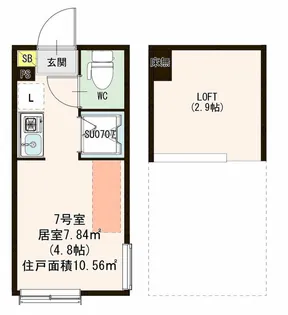ハーモニーテラス板橋Ⅳ【1階】の間取り