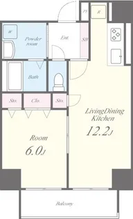 アルブル代々木八幡【1階】の間取り