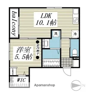 カルムカーサ高円寺【1階】の間取り
