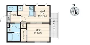 アレグリーア【202号室号室】の間取り