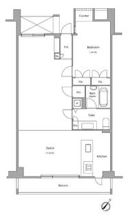 レジディア北新宿【2階】の間取り