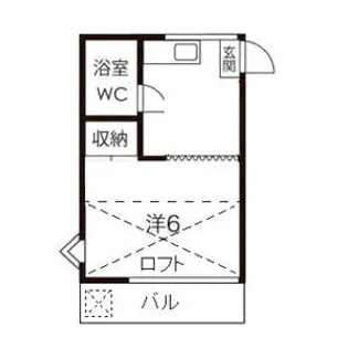 メゾンK【203号室】の間取り
