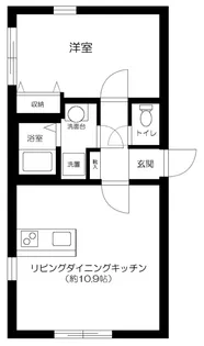 東京都中野区大和町1丁目【アパート】の間取り