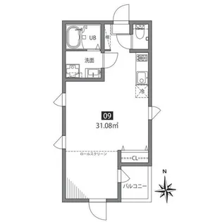 四谷アパートメントW【3階】の間取り