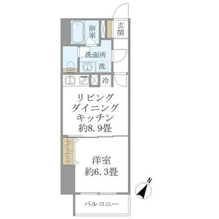 SS.FLAT神楽坂SOUTH【8階】の間取り