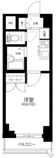 東京都新宿区北新宿1丁目【マンション】の間取り
