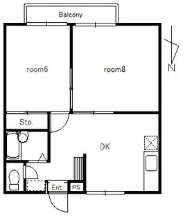 エステート西台II【2階】の間取り