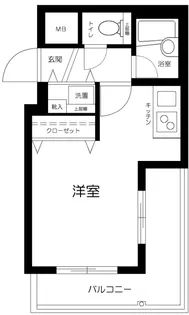東京都新宿区市谷台町【マンション】の間取り
