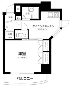 東京都新宿区高田馬場3丁目【マンション】の間取り