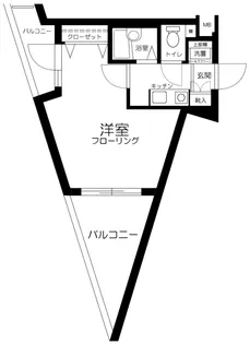 東京都新宿区高田馬場3丁目【マンション】の間取り