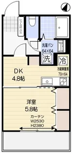グリーンコート一の坂【2階】の間取り