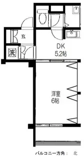 中銀弦巻マンシオン【3階】の間取り