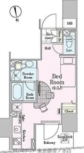 ロイジェントパークス四ツ谷【4階】の間取り