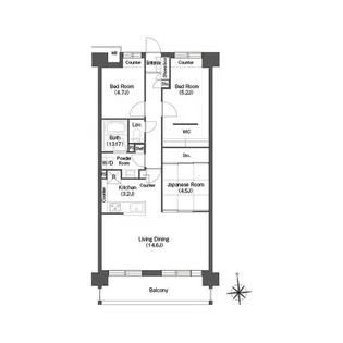 コンフォリア高島平【3階】の間取り