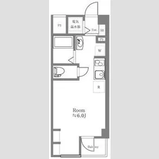 コスモシティ市ヶ谷【3階】の間取り