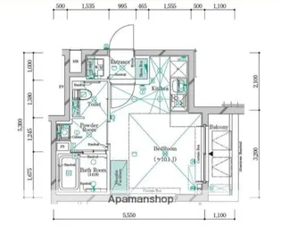 ガリシア中野新橋【4階】の間取り