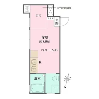 グランエッグス新宿中井【1階】の間取り