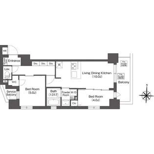 バウスフラッツ高円寺【3階】の間取り