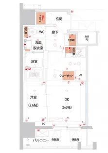 ハーモニーレジデンス山手大塚ザ・ガーデン【10階】の間取り
