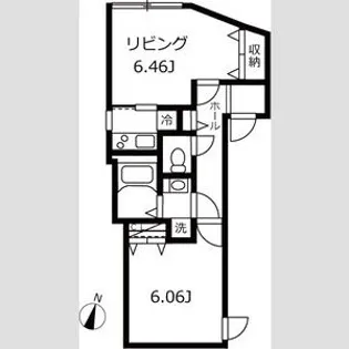 ブランシェ新中野【2階】の間取り