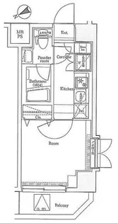 プレミアムキューブ新中野【5階】の間取り
