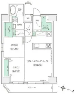 STANDZ板橋本町【9階】の間取り