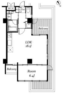 アーバンパーク代々木【6階】の間取り