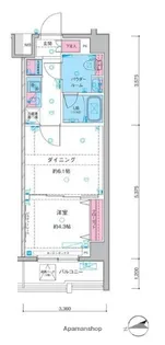 ガリシア中野新井薬師【3階】の間取り