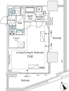 シティタワー新宿【3階】の間取り