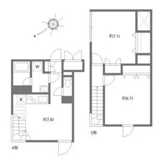 リーガランド恵比寿【401号室】の間取り