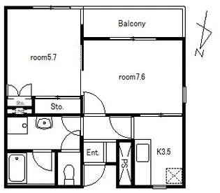 ビラ・アイオイ【2階】の間取り